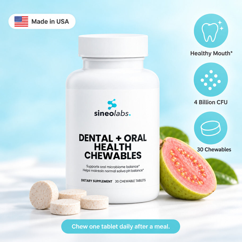 Dental + Oral Health Probiotic Chewables: Healthy Mouth, 4 Billion CFU, 30 Chewables