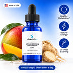 African Mango & Maca Drops with Rhodiola: Healthy Metabolism, Natural Energy, 20 Drops a Serving