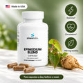 Epimedium Blend Capsules 1,000mg with Maca: Stamina, Circulation, 100 mg Icariins