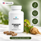 Epimedium Blend Capsules 1,000mg with Maca: Stamina, Circulation, 100 mg Icariins