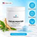 Focus Powder, 300mg Alpha GPC, Sour Gummi Worm: Attention & Focus, Memory Support, 200 mg Caffeine