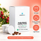 Fruity Bloom Light Roast Single-Serve Coffee Pods: 12 Pods, Fruity & Floral Notes, Light Roast