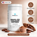 Grass-Fed Collagen Peptides Powder, Chocolate: Skin, Hair & Nails, Joints & Tendons, 20 g Collagen