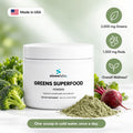 Greens Superfood Powder, 30 Servings: 2,000 mg Greens, 1,500 mg Reds, Overall Wellness