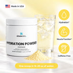 Electrolyte Hydration Powder, Lemonade: Hydration, Muscle Function, Caffeine-Free