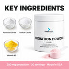 Electrolyte Hydration Powder, Lychee: Potassium Citrate, Sodium Citrate, Vitamin B2
