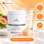 Electrolyte Hydration Powder, Passion Fruit: Hydration, Muscle Function, 10 Calories a Scoop