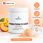 Electrolyte Hydration Powder, Peach Mango: Hydration, Muscle Function, 30 Servings