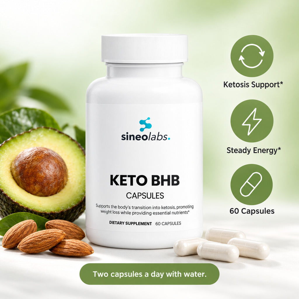 Keto BHB Capsules with MCT: Ketosis Support, Steady Energy, 60 Capsules