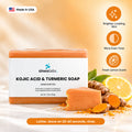 Kojic Acid & Turmeric Soap Bar with Shea Butter: Brighter-Looking Skin, More Even Tone, Fresh Lemon Scent