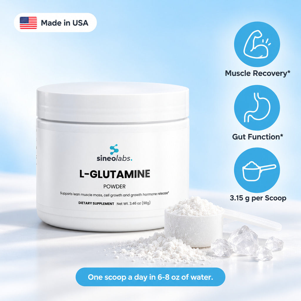 L-Glutamine Powder, 3.15g per Scoop: Muscle Recovery, Gut Function, 3.15 g per Scoop