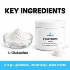 L-Glutamine Powder, 3.15g per Scoop: L-Glutamine