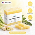 Lemongrass & Sage Soap Bar with Organic Olive Oil: Lemongrass & Sage, Soft, Clean Skin, 4 oz Bar