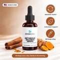 Metabolic Balance Drops with Cinnamon & Turmeric: Metabolic Health, Antioxidant Support, 40 Drops a Day