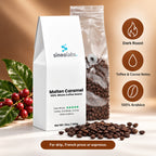 Molten Caramel Dark Roast Coffee, Whole Bean 12oz: Dark Roast, Toffee & Cocoa Notes, 100% Arabica