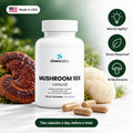 Mushroom Complex 10 X with Lion's Mane & Reishi: Mental Agility, Stress Response, 10 Mushrooms