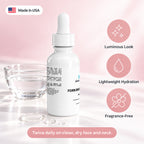 PDRN Brightening Serum with Acetyl Hexapeptide-8: Luminous Look, Lightweight Hydration, Fragrance-Free