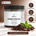 Peppermint Coffee Body Scrub with Sea Salt: Organic Coffee, Cool Peppermint, Vegan Friendly