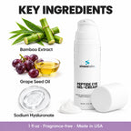 Peptide Eye Gel-Cream with Acetyl Tetrapeptide-5: Bamboo Extract, Grape Seed Oil, Sodium Hyaluronate