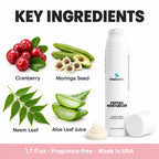 Peptide Moisturizer with Cranberry Extract: Cranberry, Moringa Seed, Neem Leaf, Aloe Leaf Juice