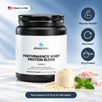 Performance Whey Protein, 22g Protein, Vanilla: Muscle Health, Recovery, 22 g Protein