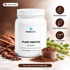Plant Protein Powder, 21g Protein, Chocolate: Muscle Recovery, Plant-Based Protein, 21 g Protein