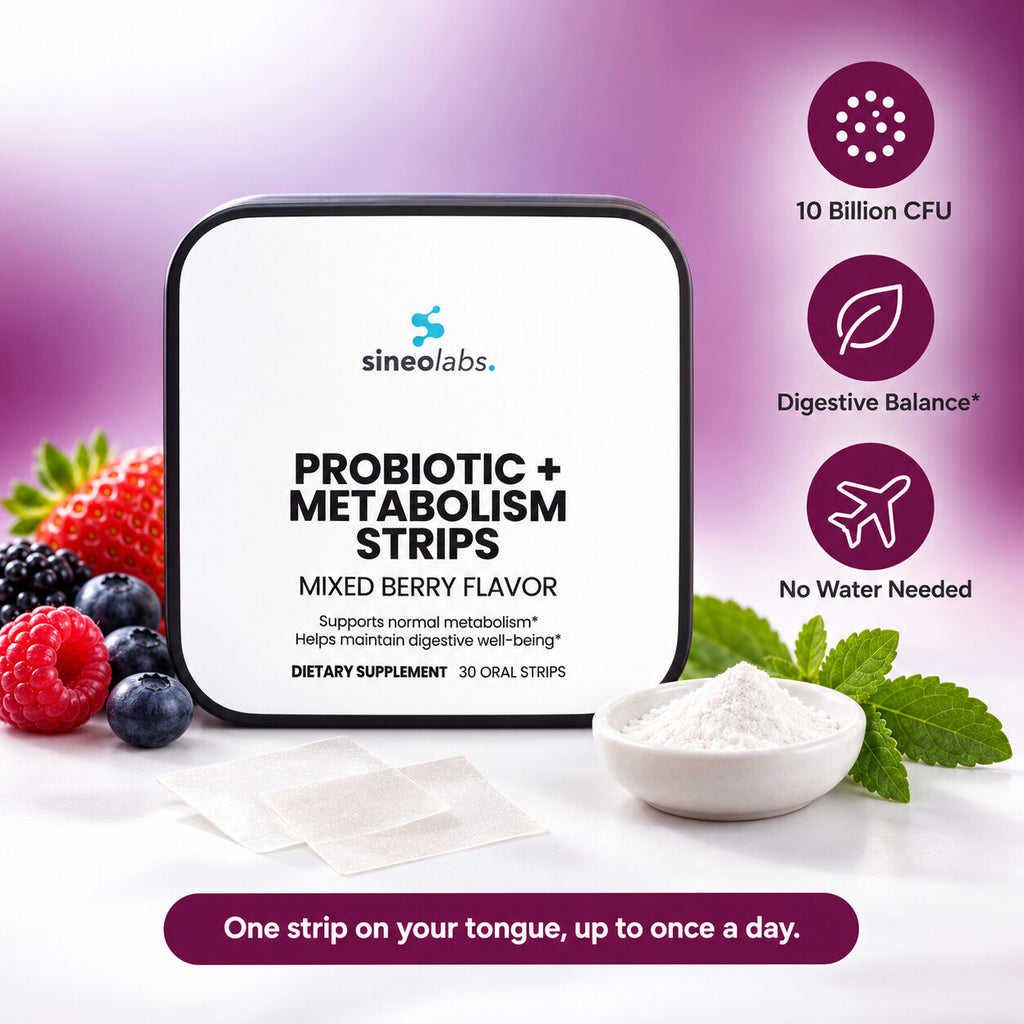 Probiotic + Metabolism Strips, 10 Billion CFU: 10 Billion CFU, Digestive Balance, No Water Needed
