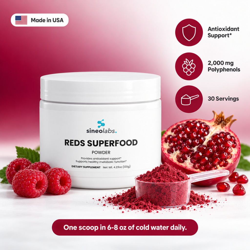 Reds Superfood Powder, 2,000mg Polyphenol Blend: Antioxidant Support, 2,000 mg Polyphenols, 30 Servings