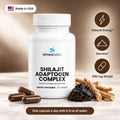 Shilajit Adaptogen Complex 400mg with Ashwagandha: Natural Energy, Stamina, 400 mg Shilajit