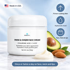 DMAE & CoQ10 Face Cream with Hyaluronic Acid: Firmer-Looking Skin, Hyaluronic Acid, Face, Neck & Lips