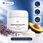 Sleep Plus Collagen Night Cream with Hyaluronic Acid: Night Cream, Hyaluronic Acid, Avocado & Lavender
