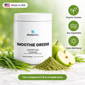 Smoothie Greens Powder with Spirulina & Chlorella: Organic Grasses, Sea Vegetables, Daily Well-Being